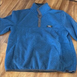 L.L. Bean Men's Blue Zip-Up Sweater